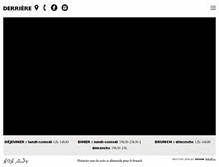 Tablet Screenshot of derriere-resto.com